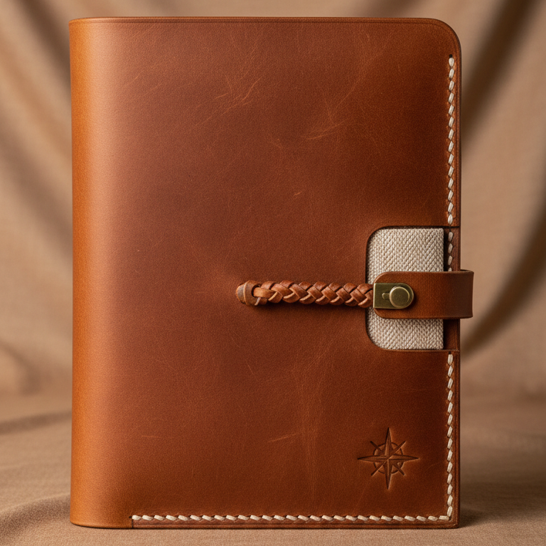 Leather Travel Documentation Folder