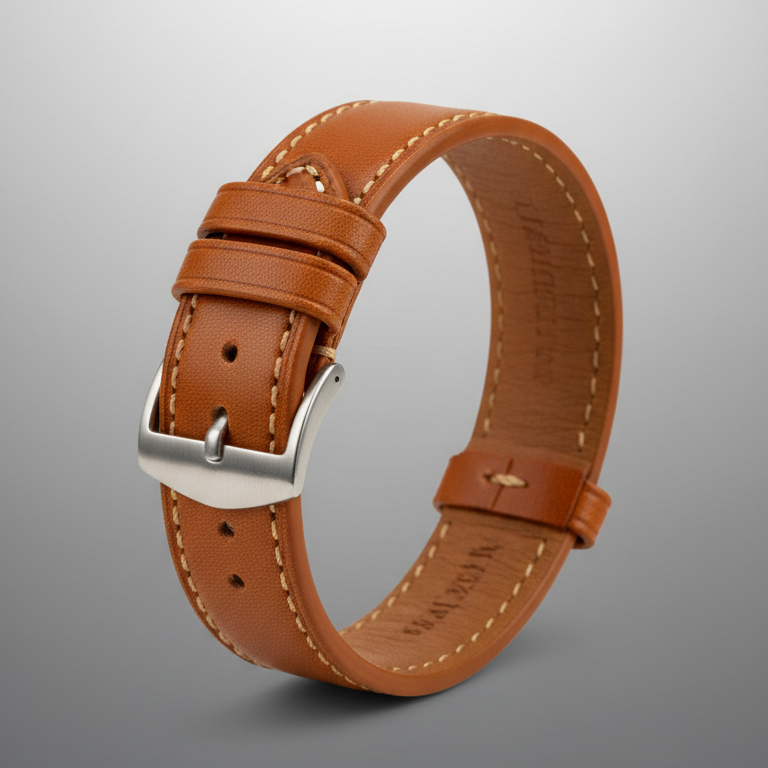 Caramel Leather Watch Strap