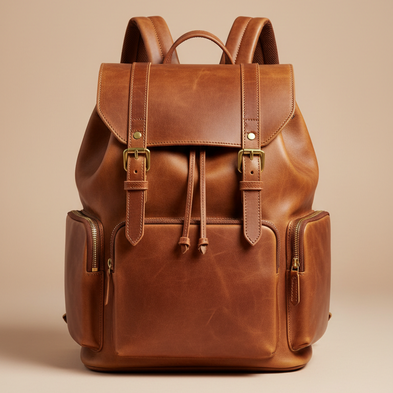 Premium Leather Backpack