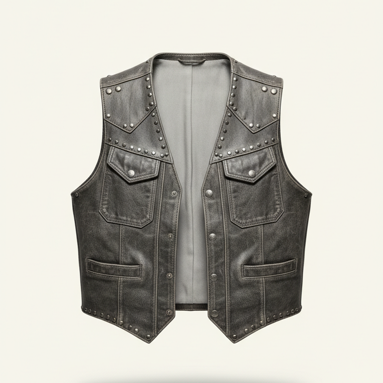 Men's Leather Vest