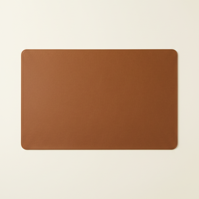 Mocha Vegan Leather Desk Mat