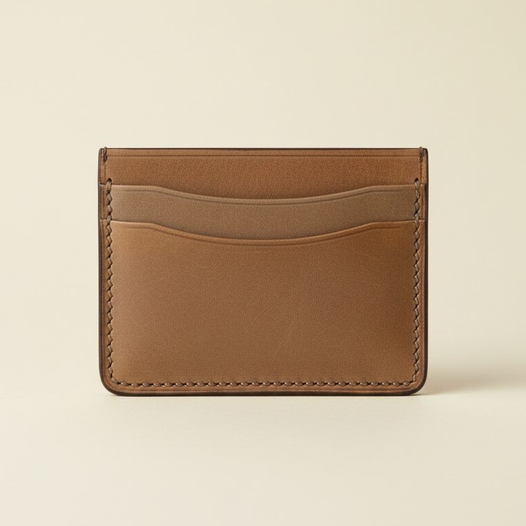 Cardholder in top-grain leather